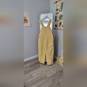 Big Bud Press butter yellow overalls size small